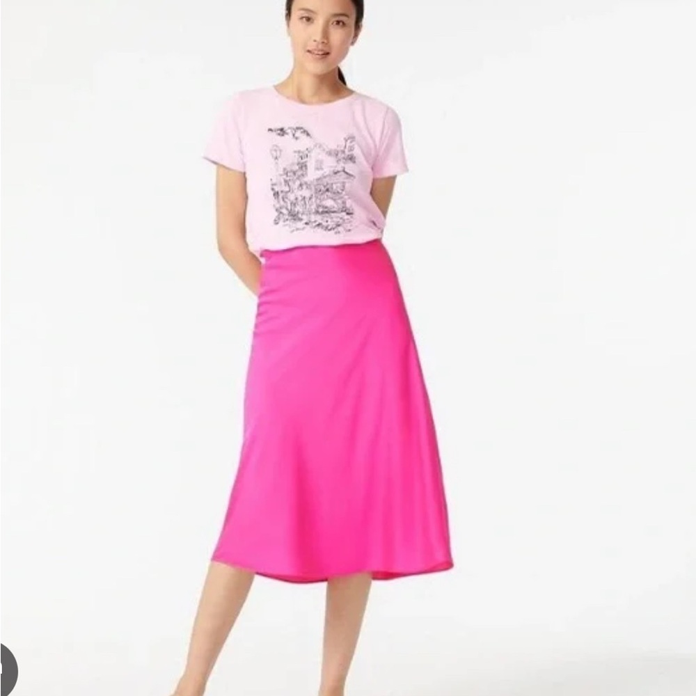 J. Crew as new !  Gywneth Pink Midi Skirt